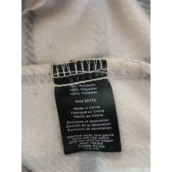 ONeill Womens Plaid Snap-Up Fleece Jacket M Beige & Gray - Picture 4 of 4